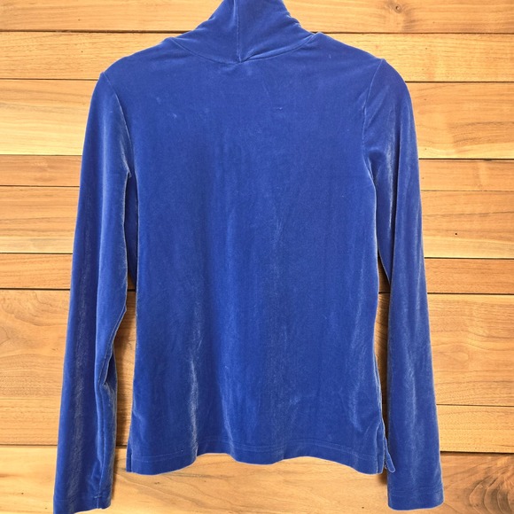 SNO SKINS Velvet Electric Blue Turtleneck - Picture 4 of 10